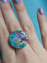 Load image into Gallery viewer, Dúil Colour burst adjustable statement ring | Dúil Jewellery
