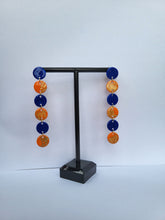 Load image into Gallery viewer, Dúil Donna Orange &amp; Blue Dangles
