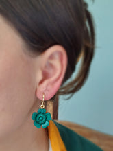 Load image into Gallery viewer, Green flower earrings | Springbok earrings | Dúil Jewellery | Dúil
